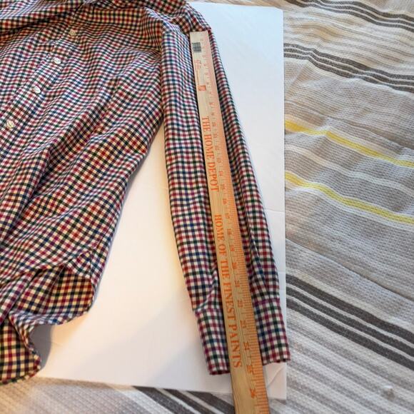 Charles Tyrwhitt Multicolored Check Button Long Sleeve Men's Size 16.5/35 Shirt - Picture 4 of 6